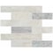 Msi Angora Subway SAMPLE Polished Marble Mesh-Mounted Mosaic Tile ZOR-MD-0316-SAM - alternate 1